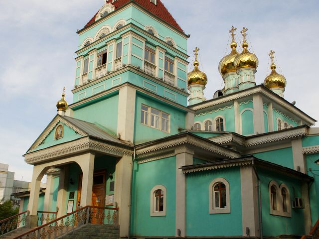 Saint Nicholas Orthodox church in Almaty