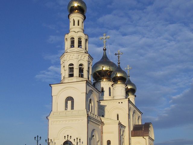 Orthodox cathedral of the Transfiguration of Christ in Abakan